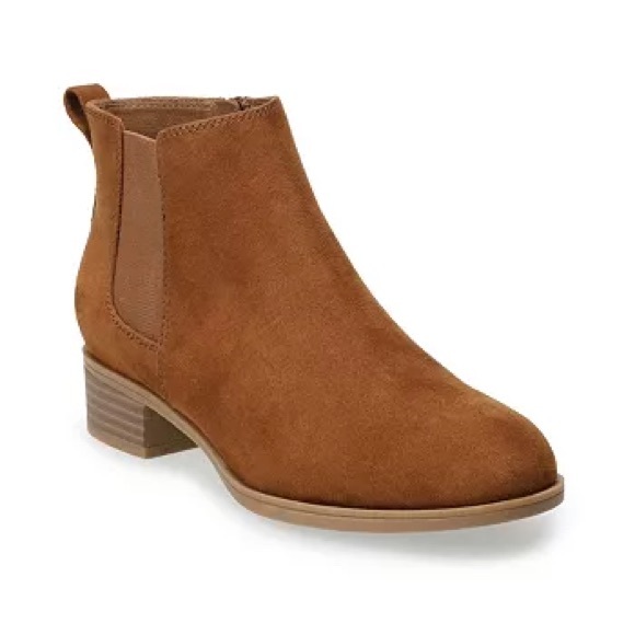 SO Shoes - SO Avery Cognac Brown Suede Ankle Boots
